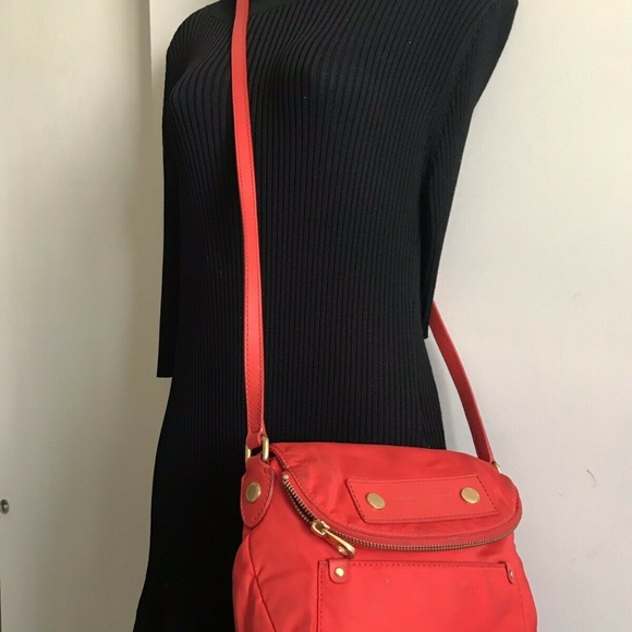 MARC JACOBS Bright Red Small Nylon Crossbody - Picture 2 of 8